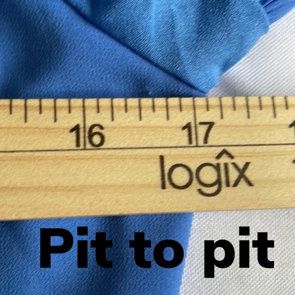 Adelyn Rae Blue Chiffon Tiered Ruffle Open Cold Shoulder Above Knee Dress - Picture 11 of 13